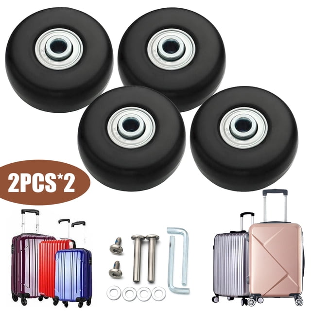 1 Par Ruedas Maleta Resistentes Al Desgaste Herramienta Reparación Caja Carrito (50*18mm)