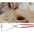 thumbnail image 2 of Herramienta para esculpir arcilla, cerámica de acero inoxidable y artesanías de cerámica con mango de plástico para herramienta de modelado de cerámica, JAMW Sencillez, 2 of 5