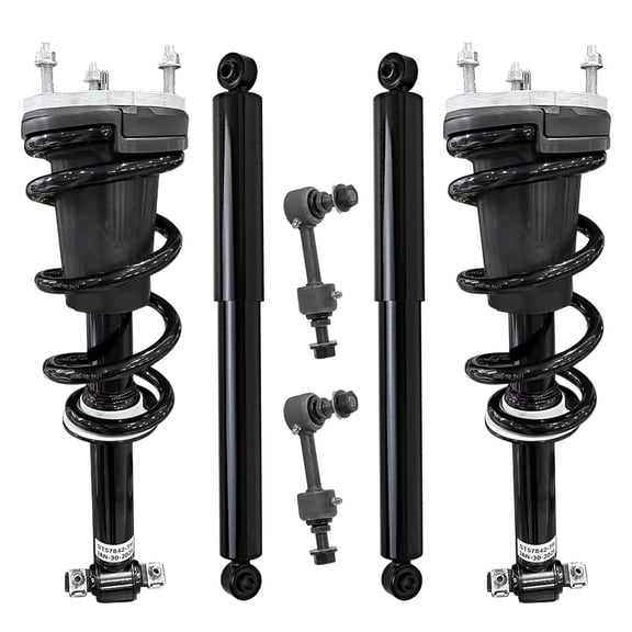 Detroit Axle - 4WD Struts Shocks Kit for 19 22-23 Chevy Silverado 1500 GMC Sierra 1500, 22 Silverado 1500 LTD Sierra 1500 LTD, 2 Front Struts w/ Coil Spring 2 Rear Shocks 2 Front Sway Bars