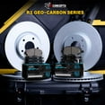 thumbnail image 2 of R1 Concepts Front Rear Brakes and Rotors Kit |Front Rear Brake Pads| Brake Rotors and Pads| Ceramic Brake Pads and Rotors WDWN2-32006, 2 of 5