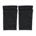 thumbnail image 4 of Mangas altas elásticas con espinilleras para fútbol, ​​espinilleras, mangas, espinilleras de malla transpirable con pantorrillas para correr, jogging (negro, talla M), 4 of 7