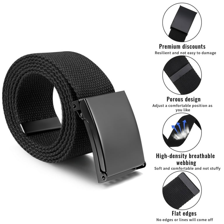Armscye 3 Pack Mens Canvas Web Belts, 50 display picture 2
