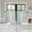 Aqua Blue, variant on Sage Green Wooden 2 Panel Kitchen Curtains for Small Windows, Farmhouse Brown Vintage Distressed Bathroom Tier Curtain, Short Window Treatment for Bedroom/Living Room 55"x24"