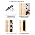 thumbnail image 3 of 2Pieces Multipurpose Sliding Door Handles Hole Center Aluminum Alloy Accessory for Barn Door Wardrobe and Kitchen, 3 of 20