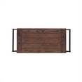 thumbnail image 4 of Linon Austin Rustic Wine Cart with Bottle and Glass Storage Metal Frame in Black, 4 of 14