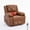 Brown, variant on Oversized Massage Recliner Chair - PU Leather Heated Single Sofa with Vibration, Black