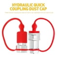 thumbnail image 6 of OUNONA Hydraulic Hose Dust Caps and Plugs Red Plastic for Home 2Sets, 6 of 8