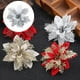 thumbnail image 3 of Adorno de flor artificial de Pascua con purpurina, flores falsas DIY Plata blanca, 3 of 7