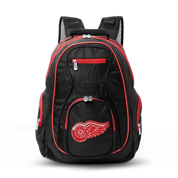 MOJO Black Detroit Red Wings Trim Color Laptop Backpack