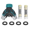 thumbnail image 2 of Y Hose Connector,G3/4 Y Shape Hose Hose Splitter Water Splitter Streamlined Design, 2 of 14