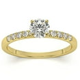 thumbnail image 4 of Pompeii 1/2Ct Round Cut Diamond Engagement Ring in White Yellow or Rose Gold (G/H,I1-I2), 4 of 6