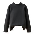 thumbnail image 3 of Grblisyd Mock Neck Sweatshirt for Girls Turtleneck Sweater Long Sleeve Pullover Tops Back To School Outfits Cute Y2K Tops Fall Trendy Clothes, 3 of 6