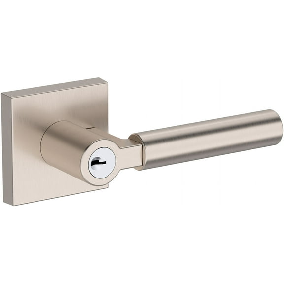 Baldwin En.Lkf.R.Csr Lake Forest Single Cylinder Keyed Entry Door Lever Set - Nickel