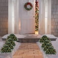 thumbnail image 3 of Faux Holiday Planter Filler - Christmas Holiday Planter Decorations - LED Holiday Planter Greenery Outdoor Holiday Planter With Lights Prelit Decor - Planting Christmas Trees in the Courtyard, 3 of 8
