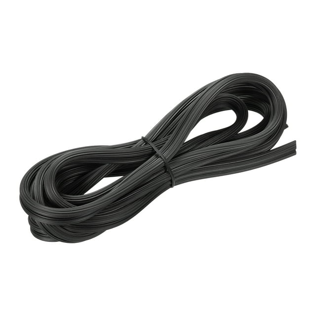 Unique Bargains 5M/16.4Ft Rubber Window Screen Spline Sealing Strip, 6mm OD Black
