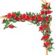 thumbnail image 4 of Paquete de 2 vides de rosas falsas rosadas de 15 pies para colgar en casa de bodas, color rojo Afortunado Sencillez, 4 of 4