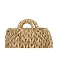 thumbnail image 4 of Bloomingville 16" & 20.5" Round Woven Water Hyacinth Baskets with Handles (Set of 2 Sizes), 4 of 5