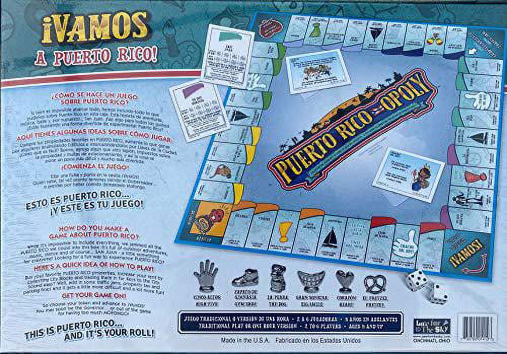 Late For The Sky: Puerto Rico-opoly- Classic Board Game with a Puerto-Rico Twist, 2-6 Players