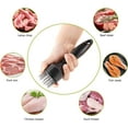 thumbnail image 2 of Meat Tenderizer, PandaTop Chicken Tenderizer Tool with Stainless Steel Needle Ultra Sharp 21 Blades Meat Tenderizer Tool for tenderizing Chicken, Beef, Steak, Veal and Pork,Black, 2 of 7