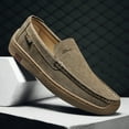 thumbnail image 3 of Men's Casual Loafers Slip On Leather Shoes Comfortable Driving Shoes Male Moccasins Classic Penny Loafer Flats Boat Shoes, 3 of 10