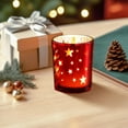 thumbnail image 4 of Bfogop Christmas Votive Candle Holders: Glass Tealight Candle Holder Tea Candle Holder for Jar Candles Candle Holders for Table Centerpiece Home Xmas Party Decorations Gifts, 4 of 7