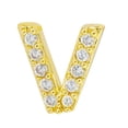 thumbnail image 1 of Simple Design Letter Rhinestone Earring Party Hiking Portable Stud Ears Decoration Photography Photo Earrings Photo Shooting Ear Decor Jewellery V, 1 of 8