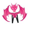 thumbnail image 4 of Juego de alas de máscara de dragón Disfraz de dragón para niños Juguete de simulación de cumpleaños Cosplay de Halloween Vestido de ala de dragón para Rosa roja Fernando Disfraz de juego de simulación, 4 of 8