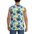 thumbnail image 4 of Fotbe Men's Circular Print Men's Sleeveless Muscle Tank Tops Casual T-Shirts for Gym Workout Beach-X-Large, 4 of 8