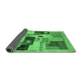 thumbnail image 2 of Ahgly Company Indoor Rectangle Abstract Emerald Green Contemporary Area Rugs, 7' x 10', 2 of 4