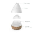 thumbnail image 5 of Pure Enrichment PureSpa Natural Aromatherapy Oil Diffuser (White) - Ultrasonic Air Deodorizer with 200ml Water Tank, Wood-Grain Accents, Soft Color-Changing Lights, and Auto Safety Shut-Off, 5 of 8