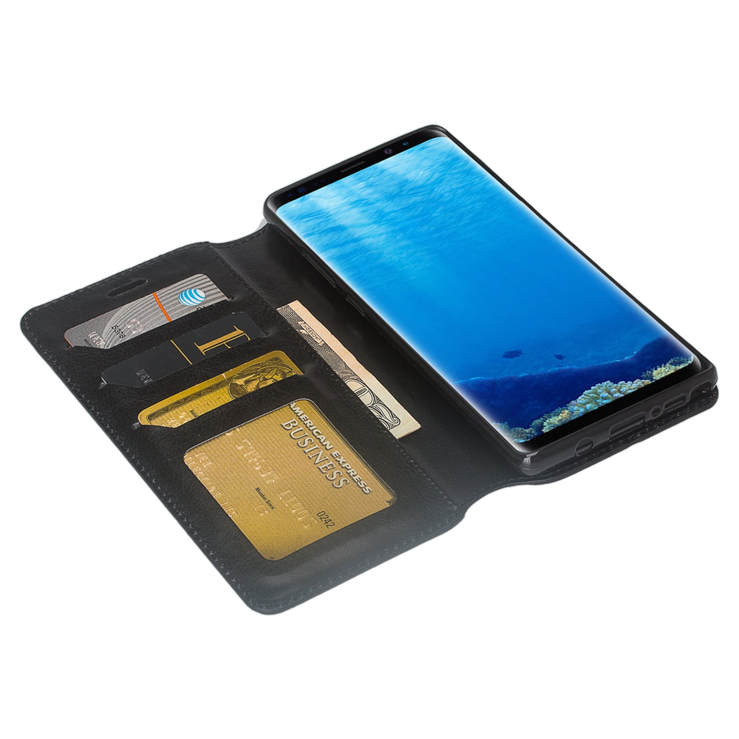 Wallet Stand Case for Samsung Galaxy Note 8 Exact Fit