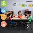 thumbnail image 4 of ECR4Kids Bureau Ouvert avec Boîte à Livres de Rangement en Métal, Réglable, Mobilier de Salle de Classe, Érable/noir, 4 of 9