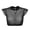 Black, variant on OOOUM Kids Mesh T-Shirt Crewneck Solid Color Short Sleeve Layering Tees Lightweight Classic Fit Casual Tops Black 5-6 Years