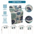 thumbnail image 6 of Navy Blue Coastal Table Runner 90 Inches, Starfish Shell Coral Summer Beach Rustic Bed Runner Dresser Scarves Tabletop for Indoor Outdoor Parties/Ceremony/Banquet, 13" x 90", 6 of 9