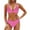 Pink, variant on Thong String 2 Piece Bikini Set,Sporty Bikini Sets for Women,Bikinis Set,Bathing Suits,Spaghetti Straps,High Waisted Bikini Sets for Women,Halter String Hot Pink 2XL