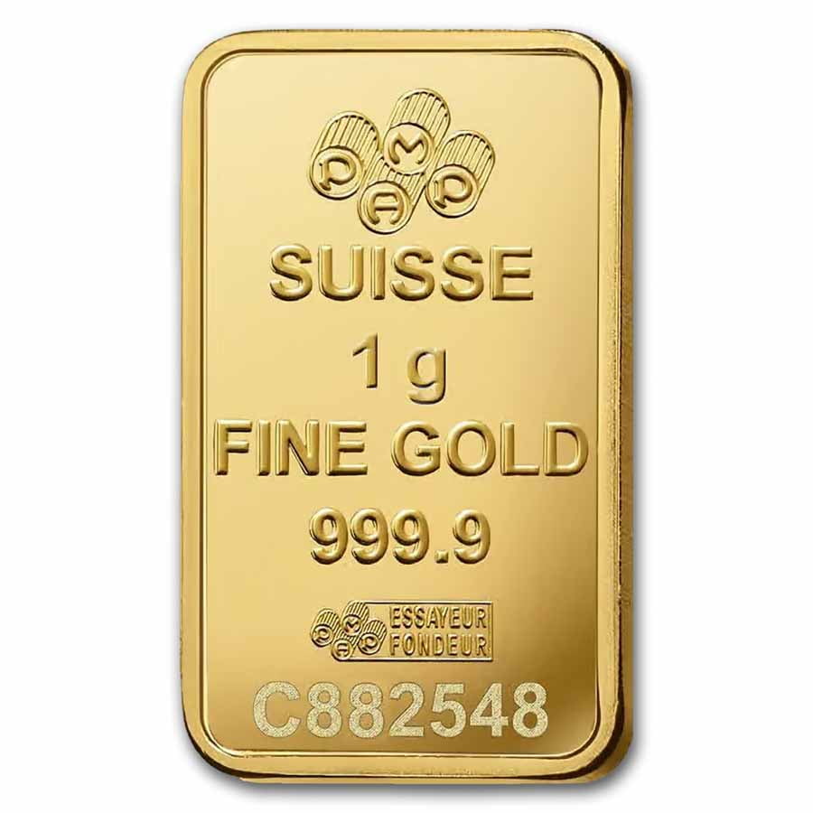 1 gram Gold Bar - PAMP Suisse Rosa (In Assay)