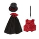 thumbnail image 5 of Juego de rol de mago, ilusiones, niños, cosplay, sombrero, lazo, accesorios, objeto mágico 4 piezas, 5 of 7