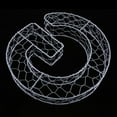 thumbnail image 3 of DOLITY Iron Alphabet G Wire Wreath Stand Pot Planter Plant Holder G, 3 of 9