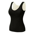 thumbnail image 2 of Thermal Tank Tops Women Underwear Tops Sleeveless Undershirt for Women Cotton Camisole Warm Base Layer Black L, 2 of 3