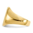 thumbnail image 3 of Real 14kt Yellow Gold 16.0x11.5mm Closed Back Men's Signet Ring Size: 10; for Adults and Teens; for Women and Men, 3 of 5
