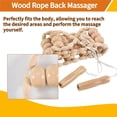 thumbnail image 6 of Rope Back Massager - 47.2 Inches Massager Tool for Back, Neck, Legs, Waist, Wooden Massage Roller, 6 of 7