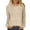 Beige, variant on Posijego Womens Corduroy Long Sleeve Shirts Spring Casual T-Shirts Stretch Basic Tee Tops Loose Tshirts for Women
