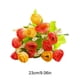 thumbnail image 3 of Ramo de Rosas Artificiales 9,05 pulgadas – Flores falsas de tela multicolor, rosa de seda de 1 tallo con tallos de plástico para decoraciones de boda, arreglos florales para el salón, 3 of 6