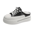 thumbnail image 3 of IEMIEMIEM Platform Mule Sneakers for Women Backless Chunky Sneakers Comfort Breathable Mesh Fashion Non-Slip Slip On Shoes Black 7 Wide, 3 of 7