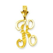 10k Yellow Gold Initial K Pendant