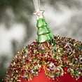 thumbnail image 2 of 5.25"H Sullivans Fancy Ball Christmas Ornament, Red, 2 of 4