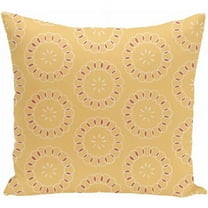 Simply Daisy 16" x 16" Happiness Is… Floral Print Pillow