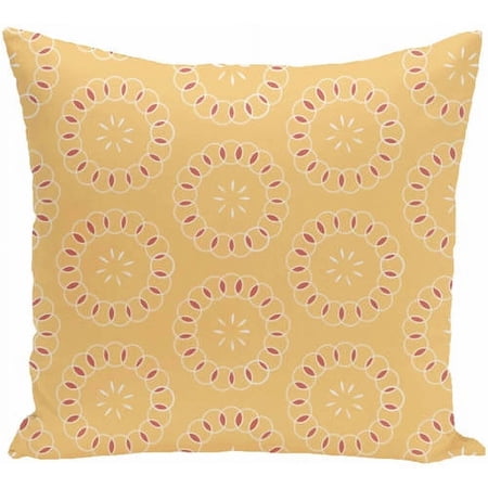 Simply Daisy 16" x 16" Happiness Is… Floral Print Pillow