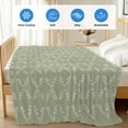 thumbnail image 4 of Sage Green Cooling Blanket,Lightweight Breathable Summer Throw Blanket with Double Sided Cold Effect,Geometric Flower Leaf Diamond Plaid Retro Picnic Blankets Bed Sheet for Hot Sleepers 50"x60", 4 of 8