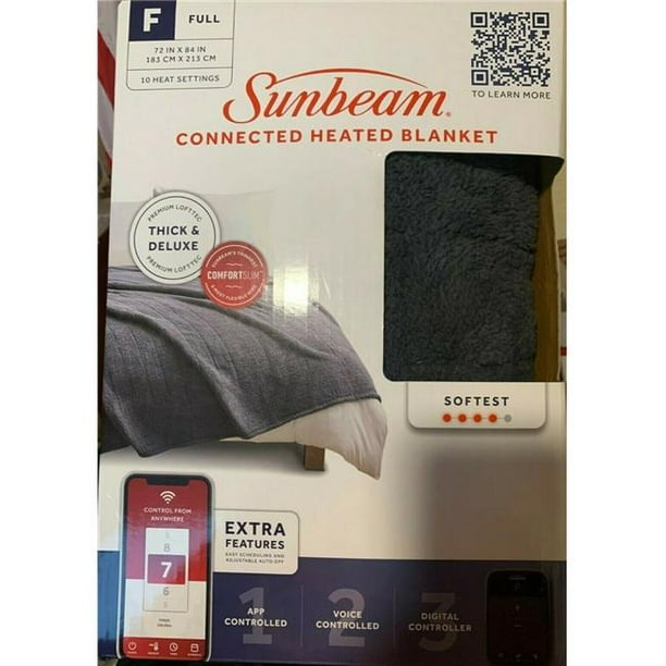 Sunbeam 2142770 Electric Lofttec Heated Blanket with WiFi Connection